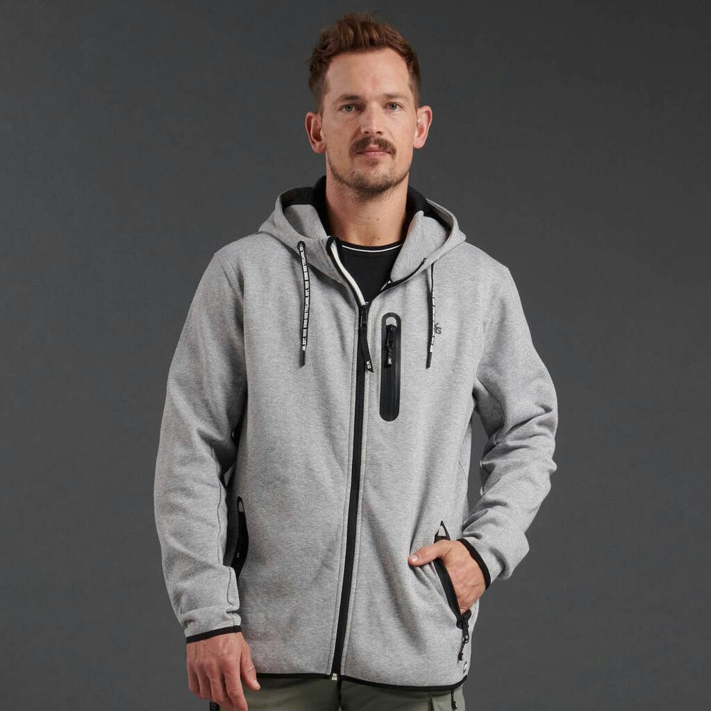 KingGee Mens Trademark Hoodie (Grey Marle)_0