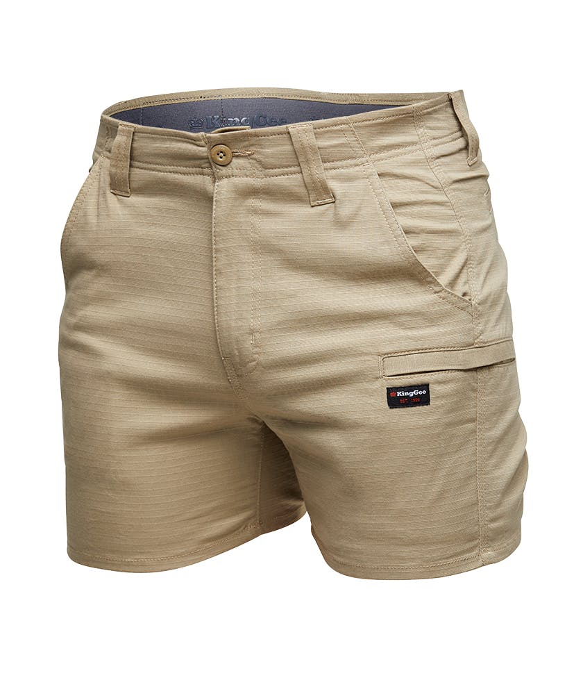 KingGee Mens Workcool Pro Short Short (Khaki)_0