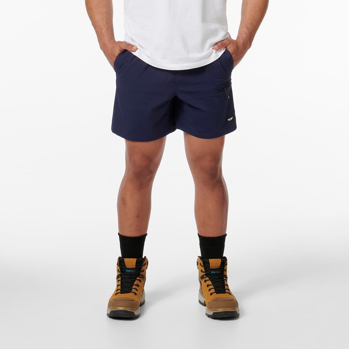 KingGee Trademark Elastic Short (Navy)