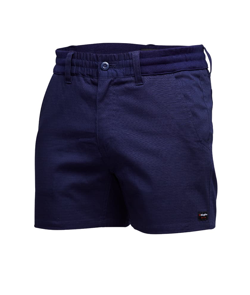 KingGee Mens Comfort Waist Short Short (Navy)