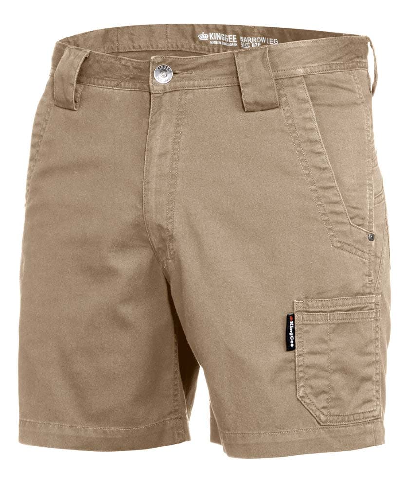 KingGee Mens Tradie Summer Short Short (Khaki)