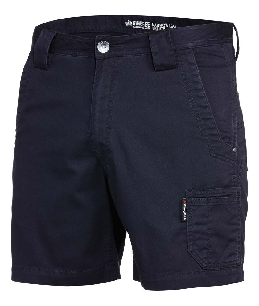 KingGee Mens Tradie Summer Short Short (Oiled Navy)_0