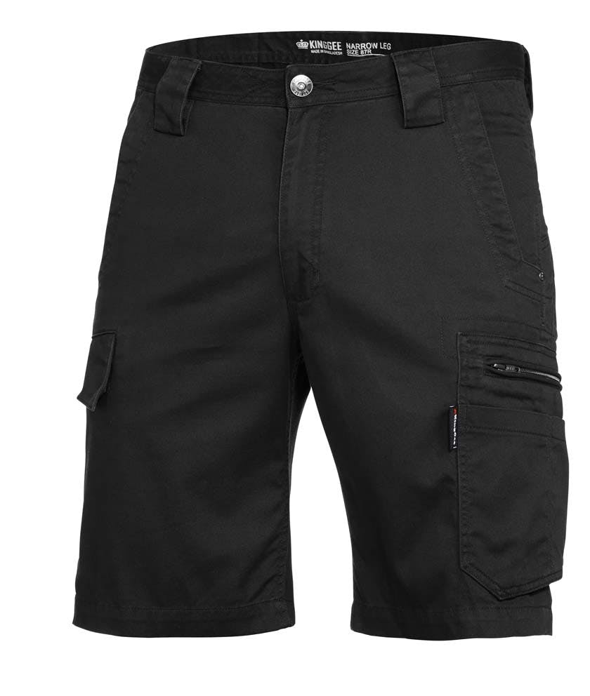 KingGee Mens Tradie Summer Short (Black)_0