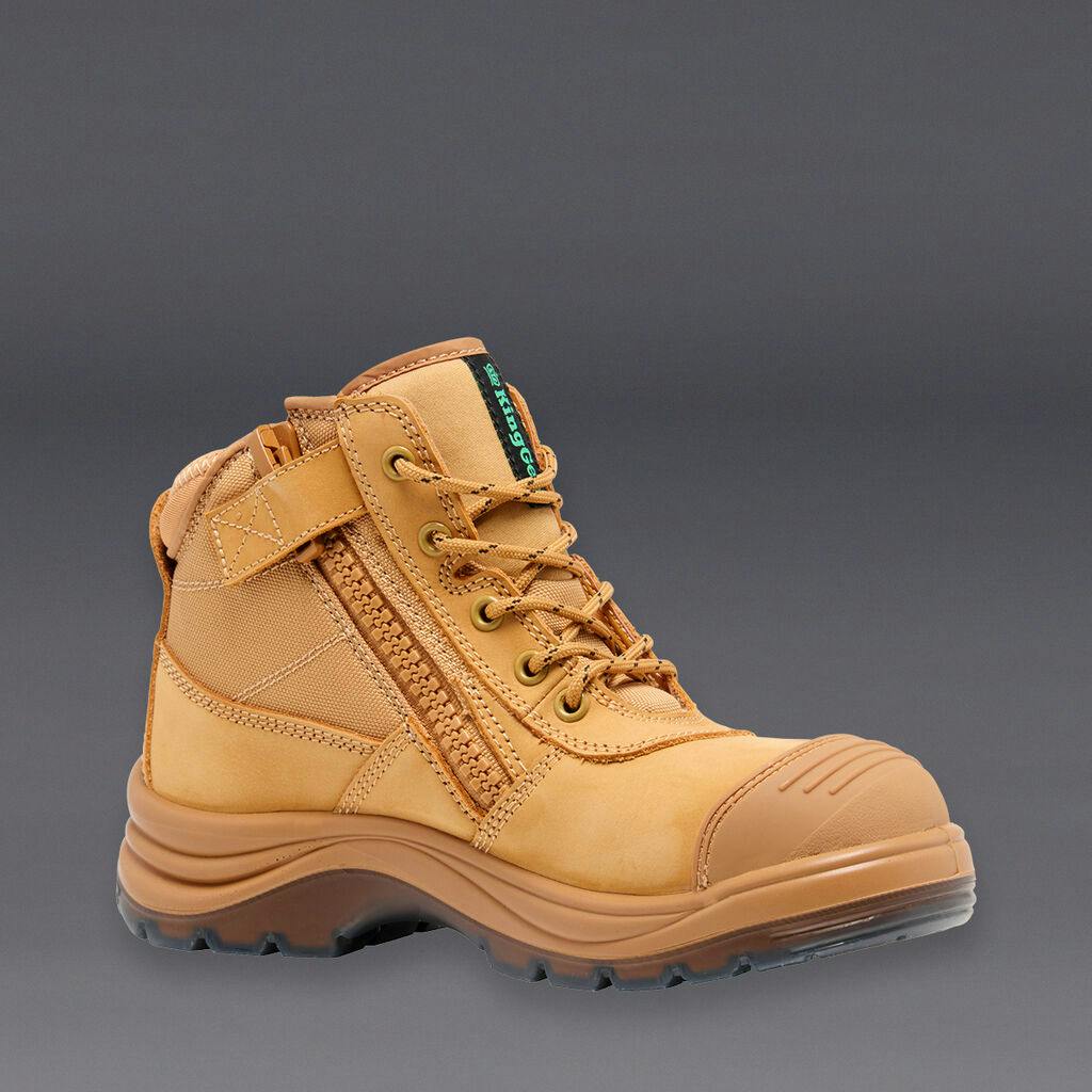 KingGee Womens Tradie Safety Boots (Wheat)_0