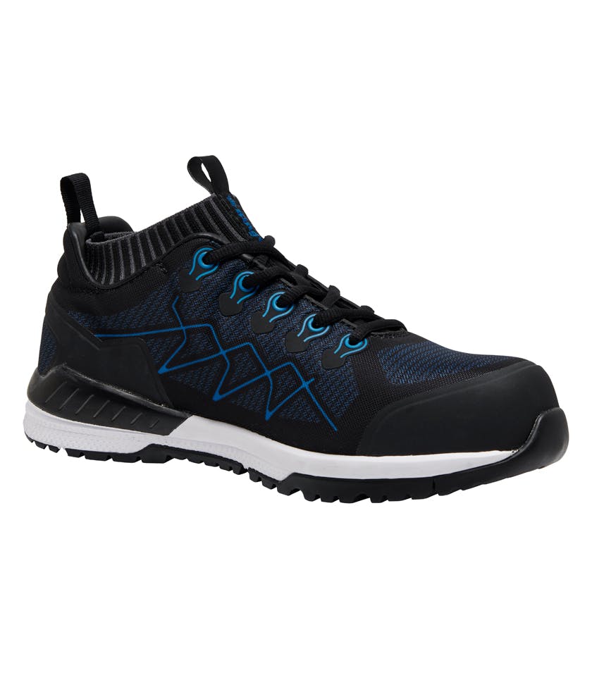 KingGee Mens Vapour Knit (Black/Blue)_0