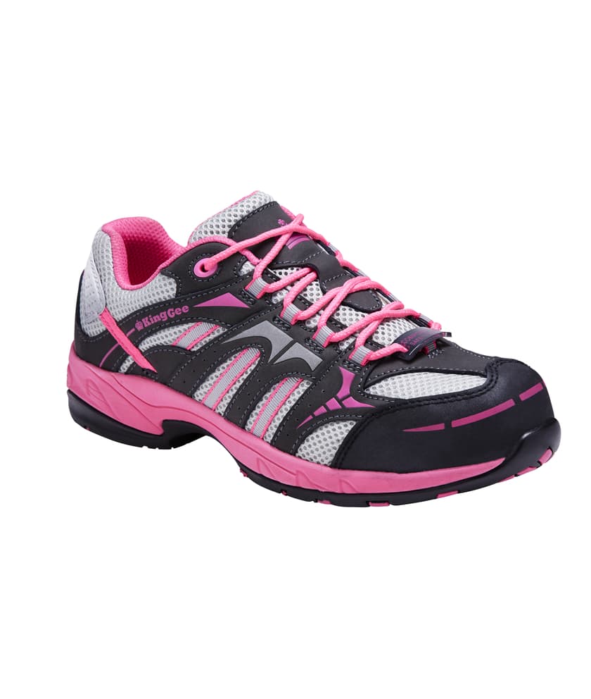 KingGee Comptec G3 Womens Sport Safety (Pink/Grey)