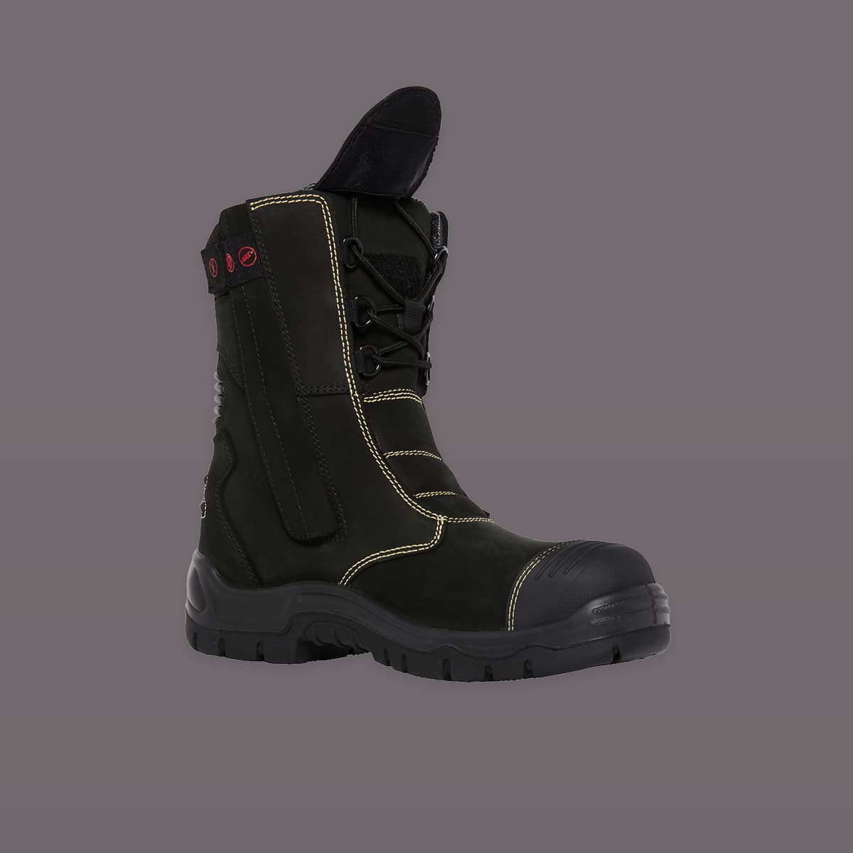 KingGee Bennu 9" (200mm) Side Zip Rigger Boots (Black)_4