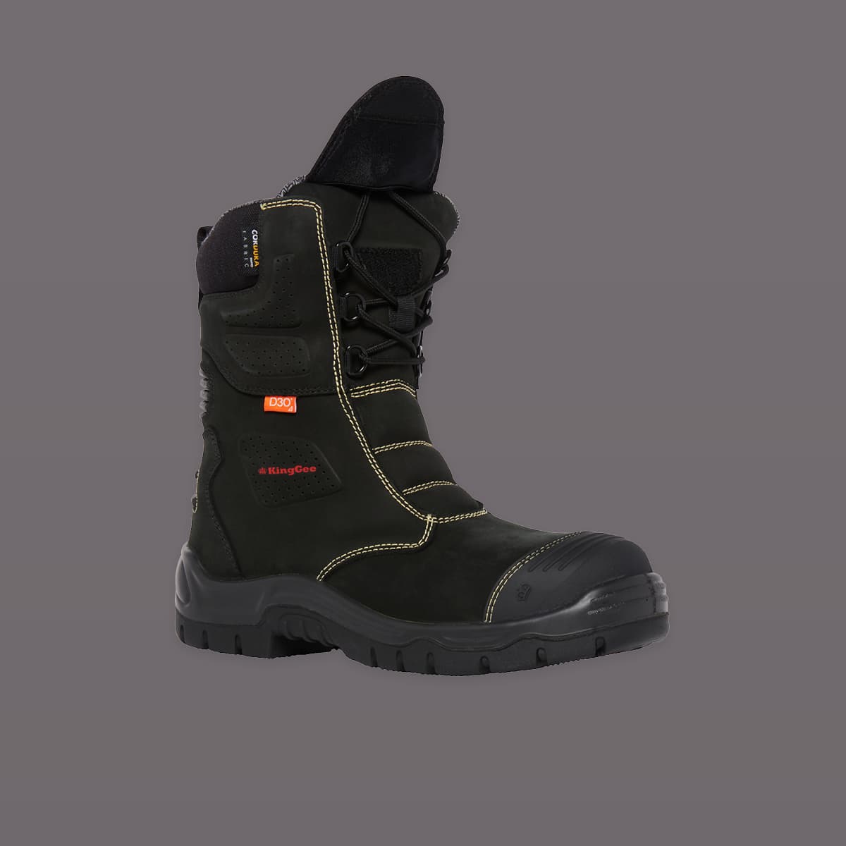 KingGee Bennu 9" (200mm) Side Zip Rigger Boots (Black)_5