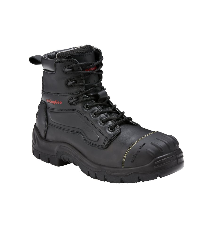 KingGee Mens Phoenix 6Z Side Zip Boot (Black)_0