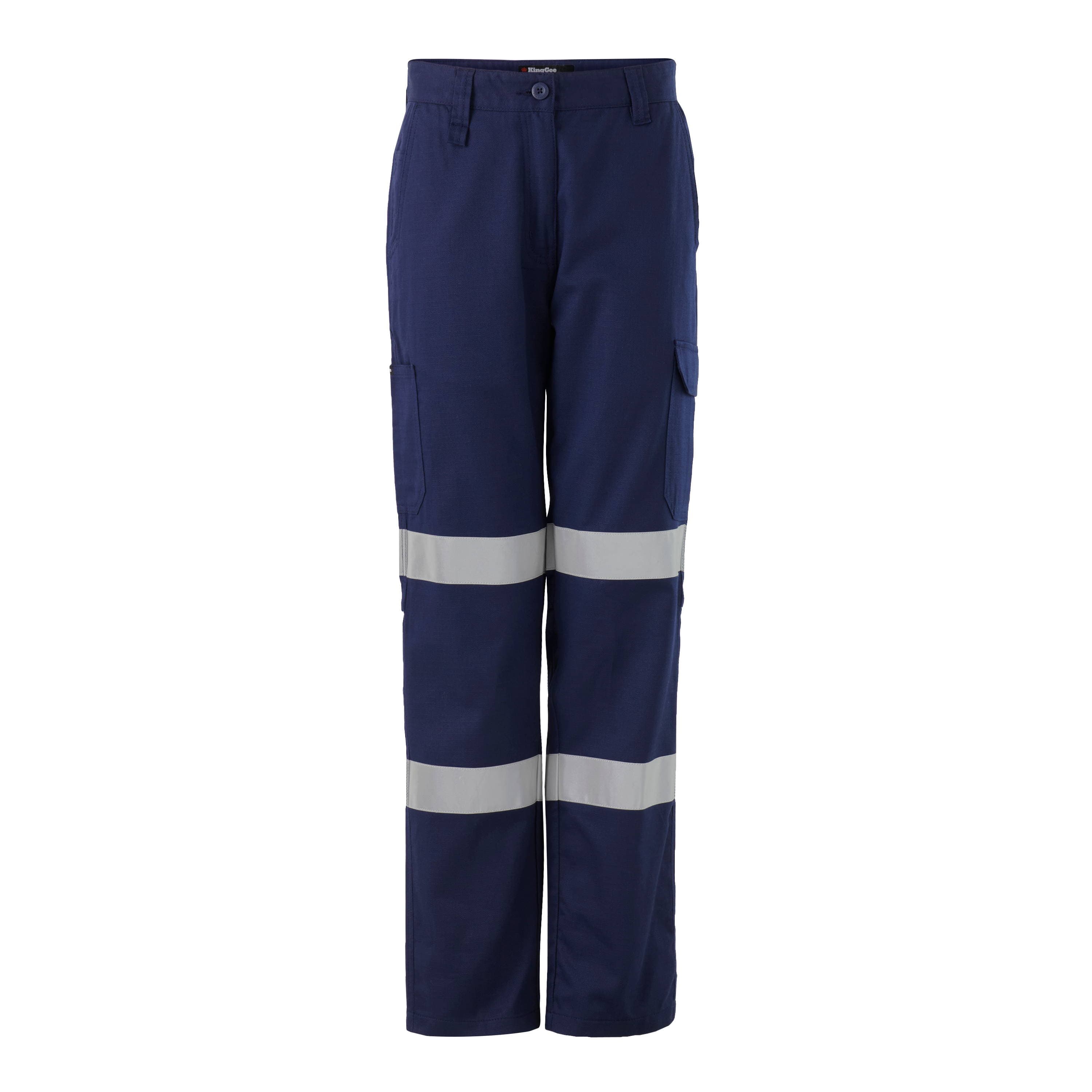 KingGee Womens Workcool Cargo Pant Taped (Navy)