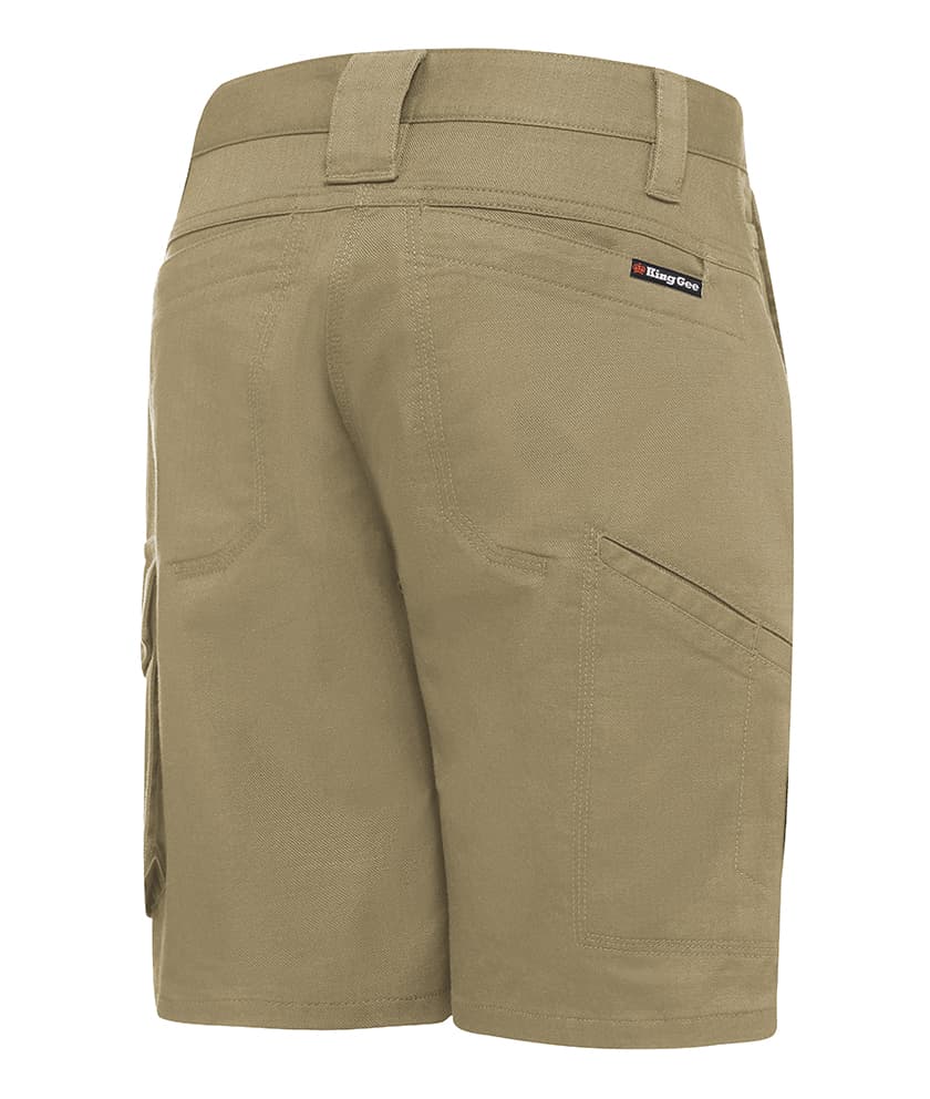 KingGee Womens Workcool Shorts (Khaki)_1