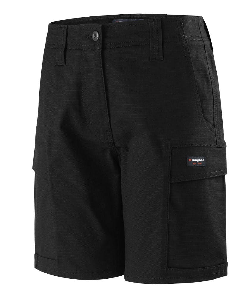 KingGee Womens Workcool Pro Short (Black)_0