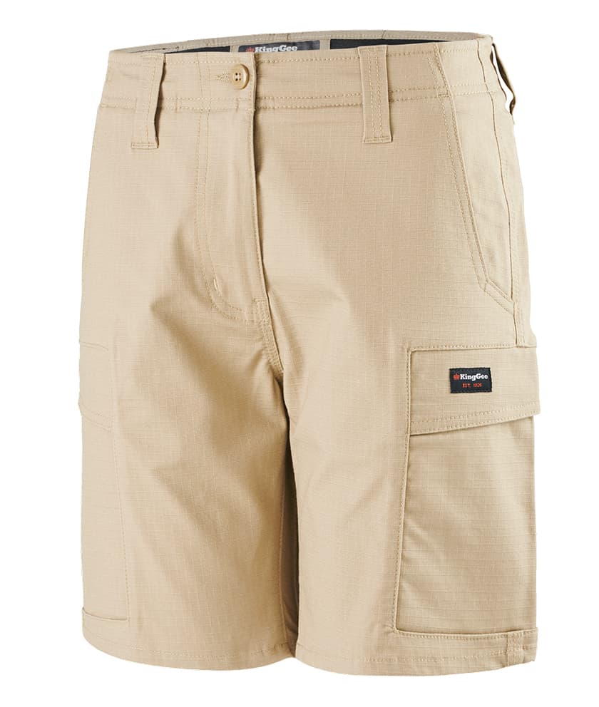 KingGee Womens Workcool Pro Short (Khaki)