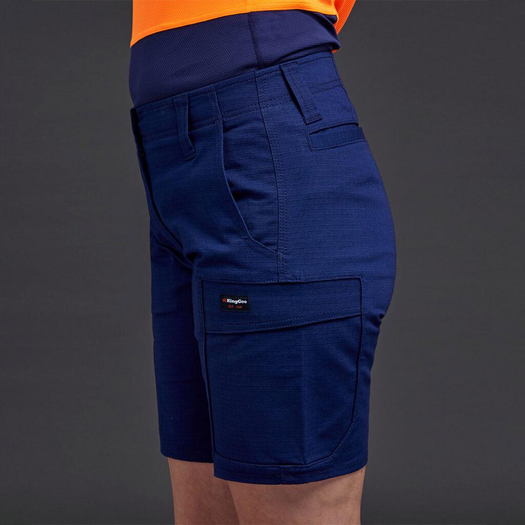 KingGee Womens Workcool Pro Short (Navy)_4