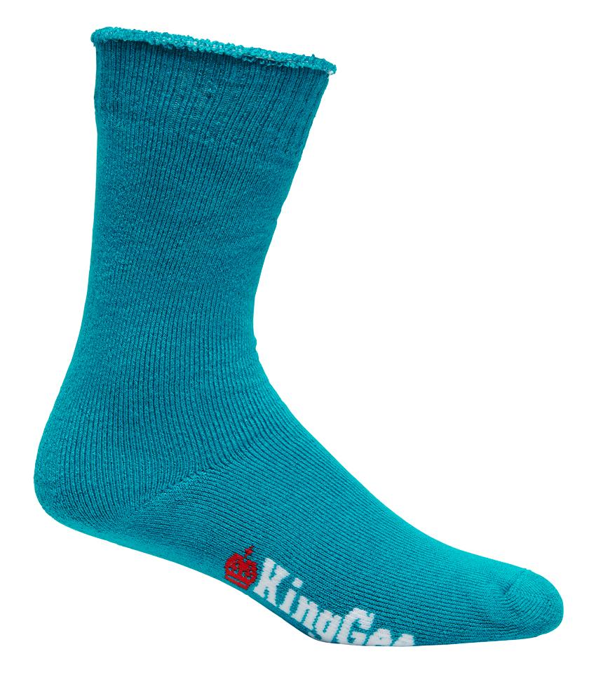 KingGee Womens Bamboo Work Sock 3 pack (Purple/Teal/Pink)_2