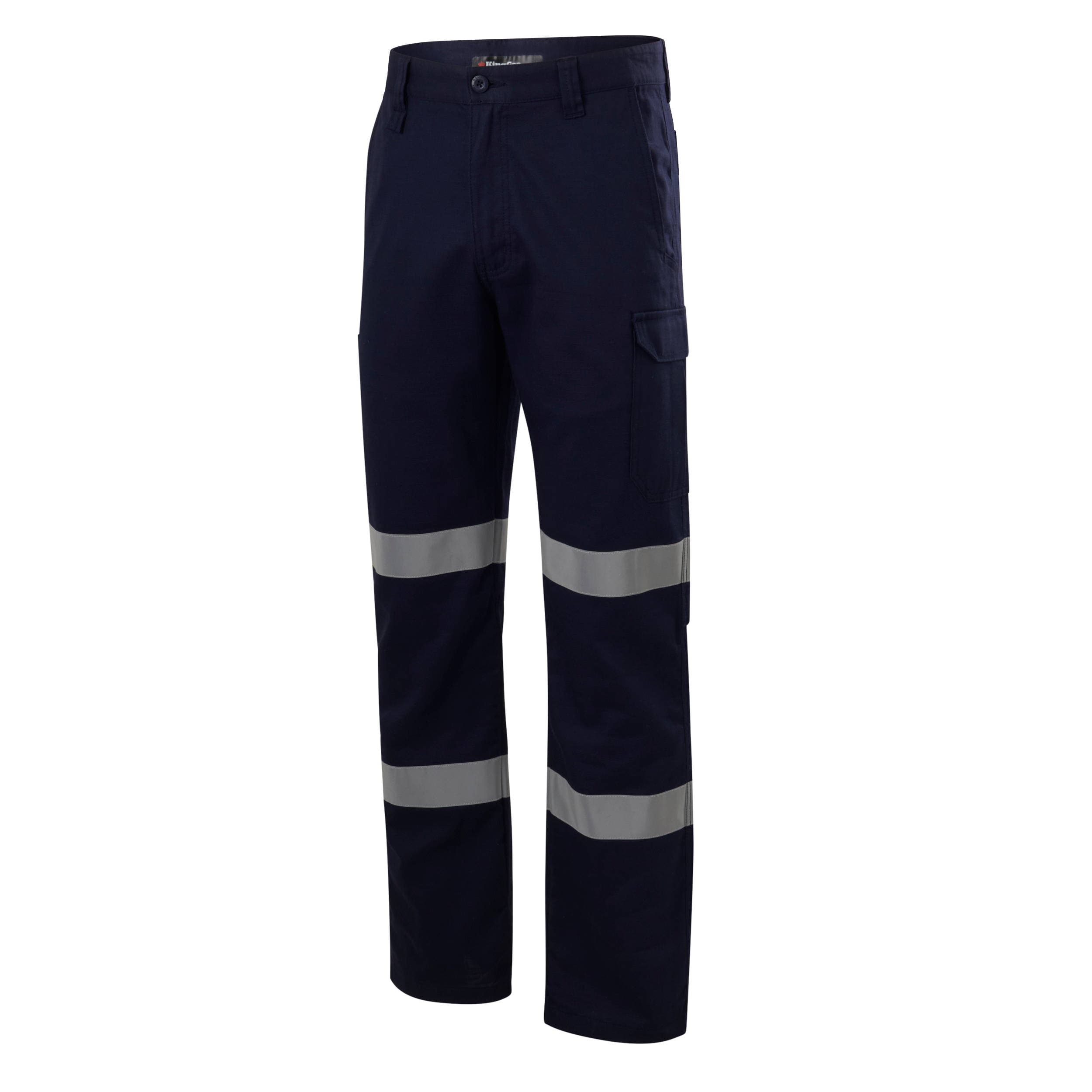 KingGee Mens Workcool Cargo Pant Taped (Navy)