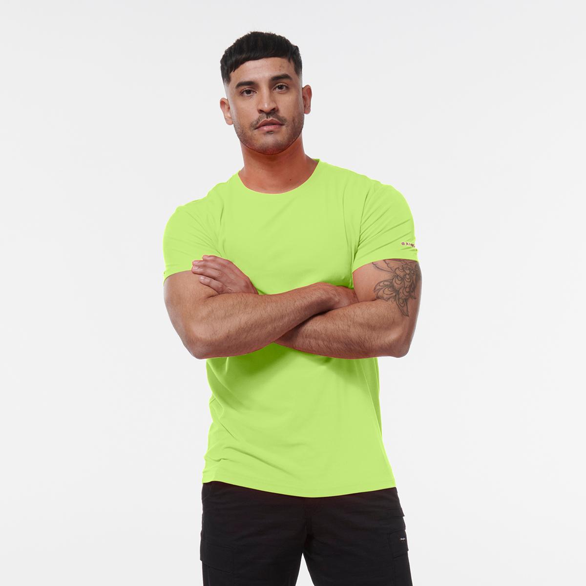 KingGee Hi Vis T Shirt (Hi-Vis Yellow)_2