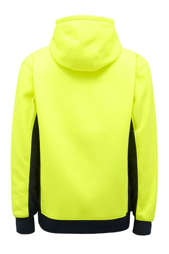 KingGee Mens Hi Vis Pull Over Hoodie (Yellow/Navy)_1