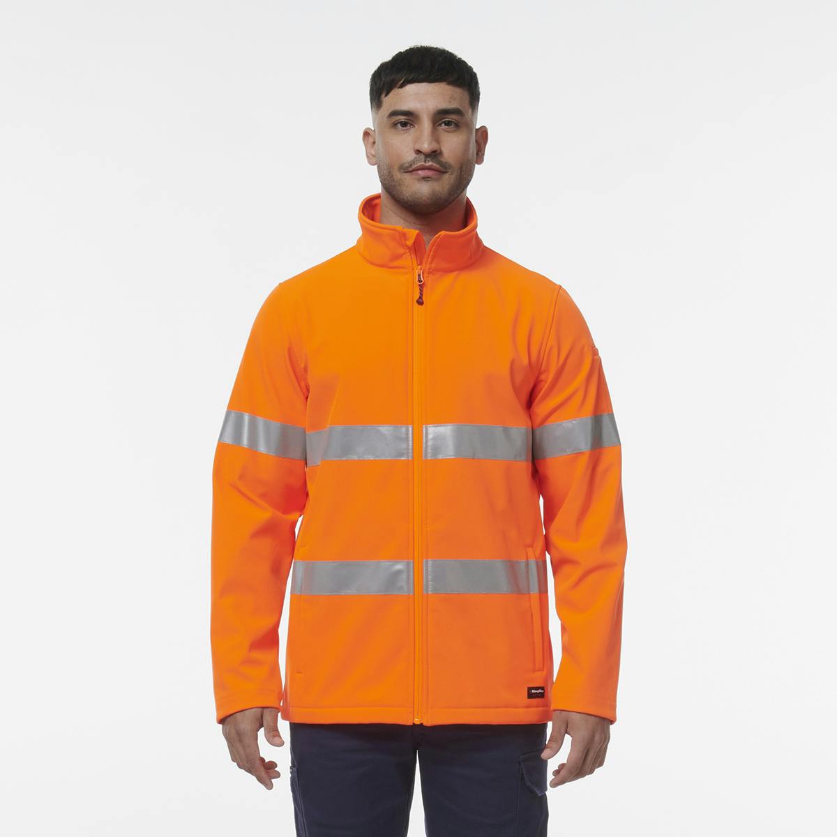 KingGee Reflective Soft Shell Jacket (Orange)_0