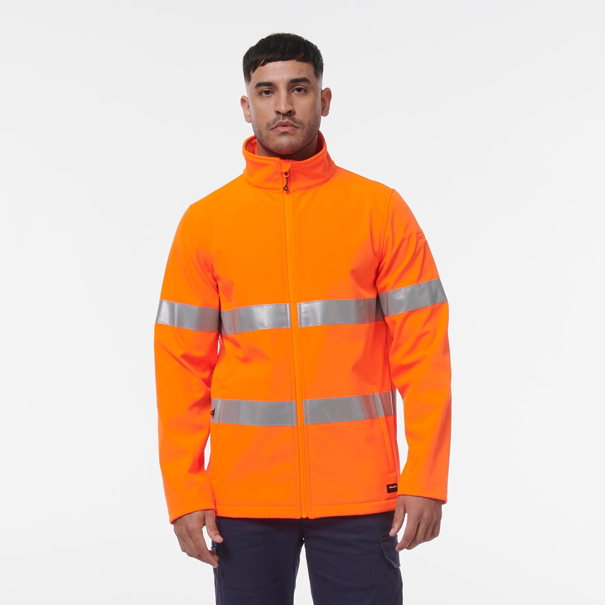 KingGee Reflective Soft Shell Jacket (Orange)_3