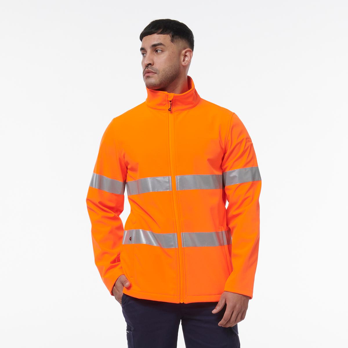 KingGee Reflective Soft Shell Jacket (Orange)_4