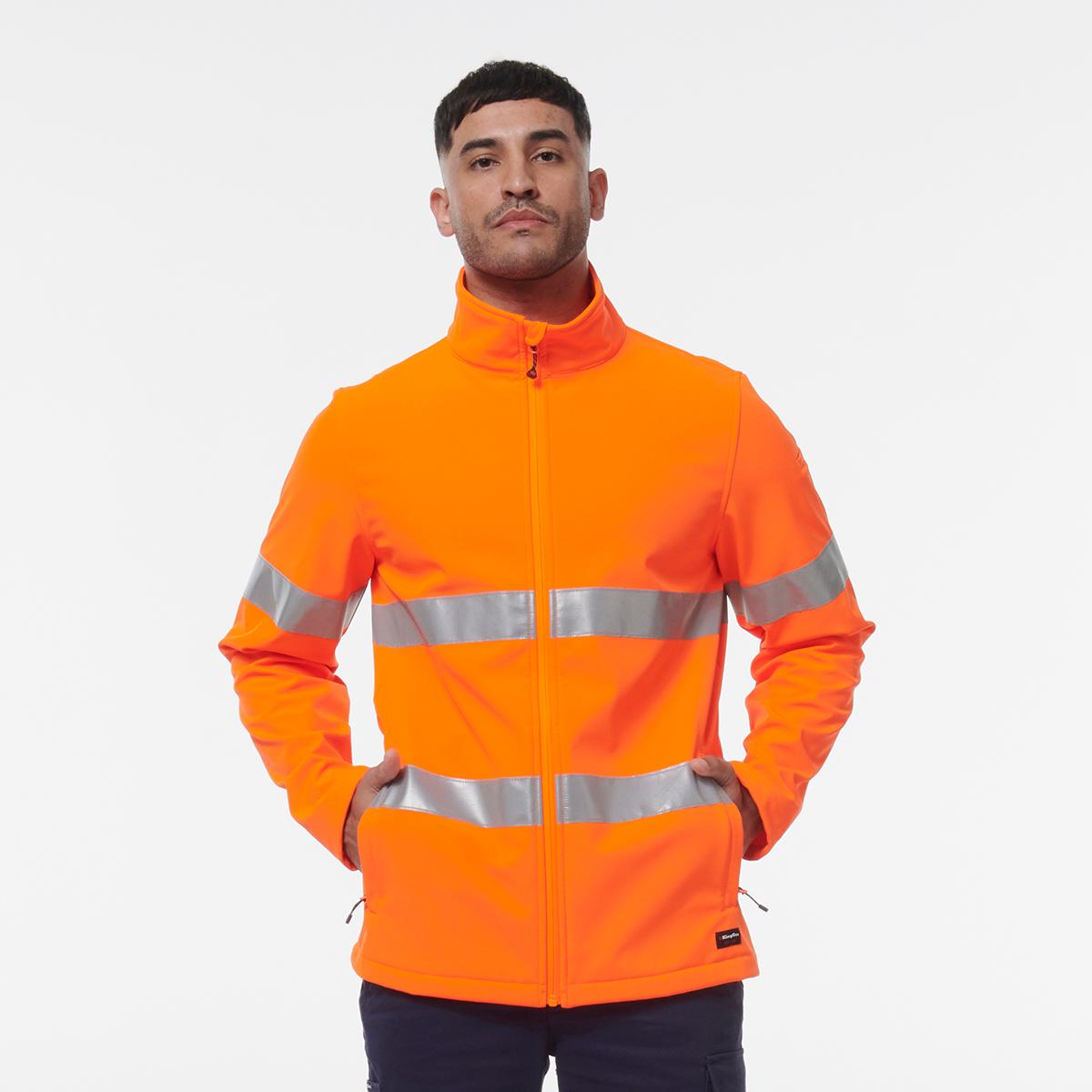 KingGee Reflective Soft Shell Jacket (Orange)_5