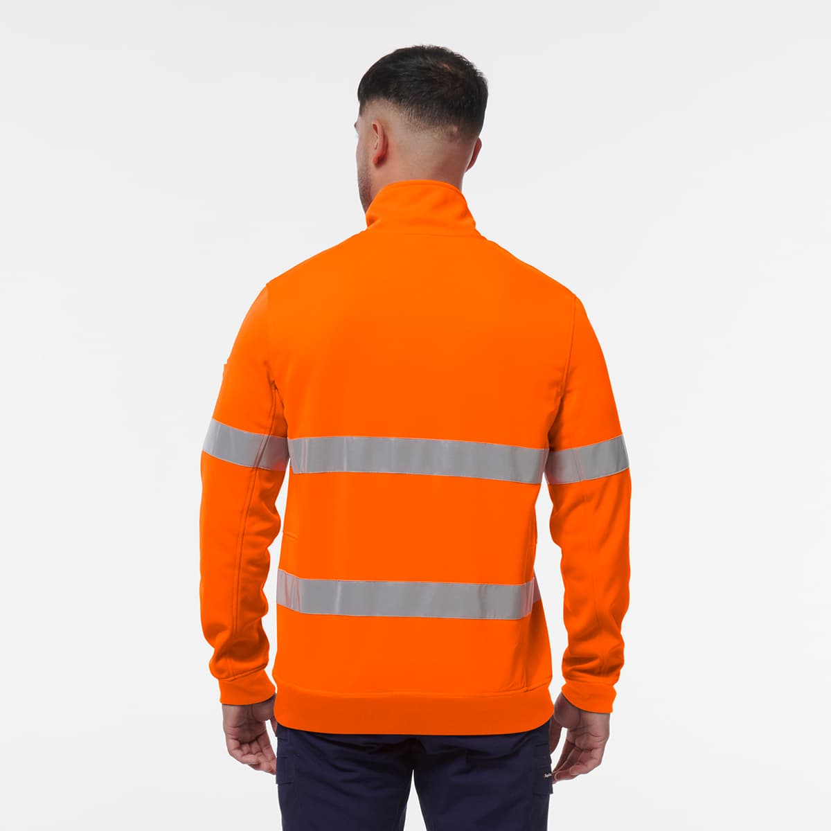 KingGee Reflective 1/4 Zip Fleece (Orange)_3