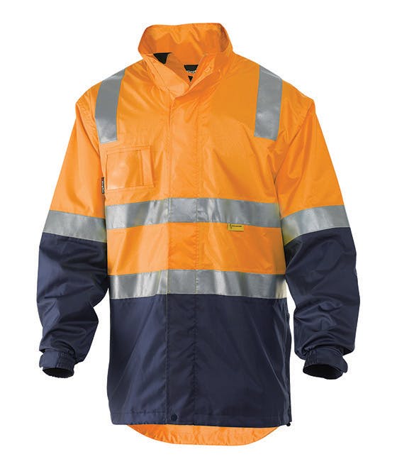 KingGee Reflective Lightweight Jacket (Orange/Navy)_0