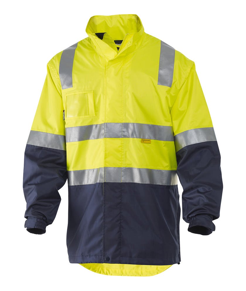 KingGee Reflective Lightweight Jacket (Yellow/Navy)