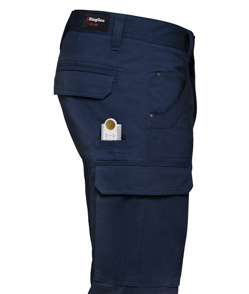 KingGee Mens Tradies Stretch Cargo Pant (Navy)_2