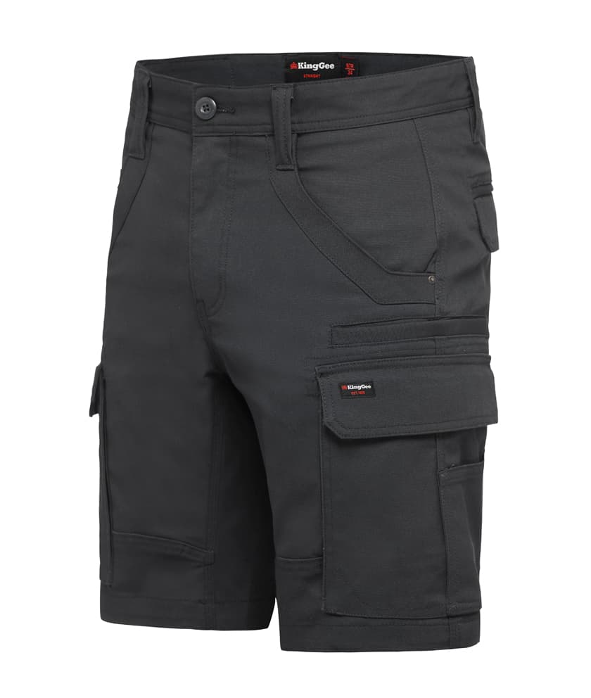 KingGee Mens Tradies Stretch Cargo Short (Charcoal)