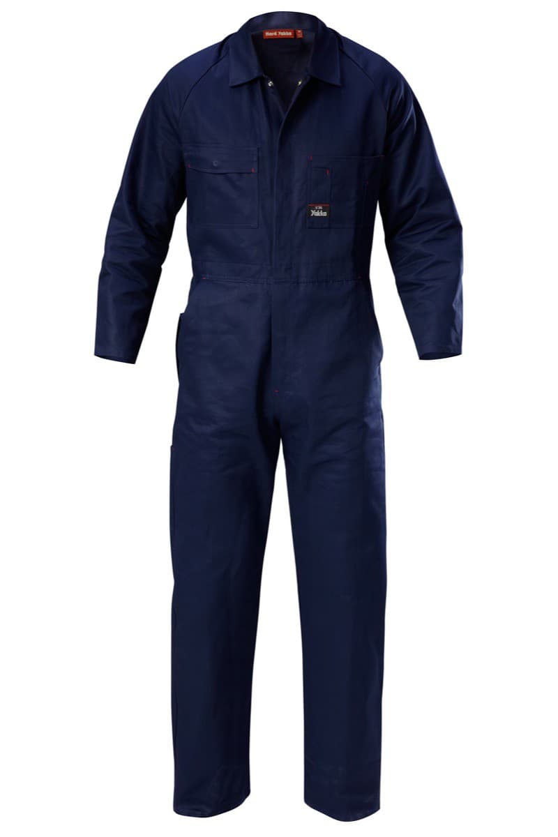 Hard Yakka Foundations Cotton Drill Coverall (Navy)