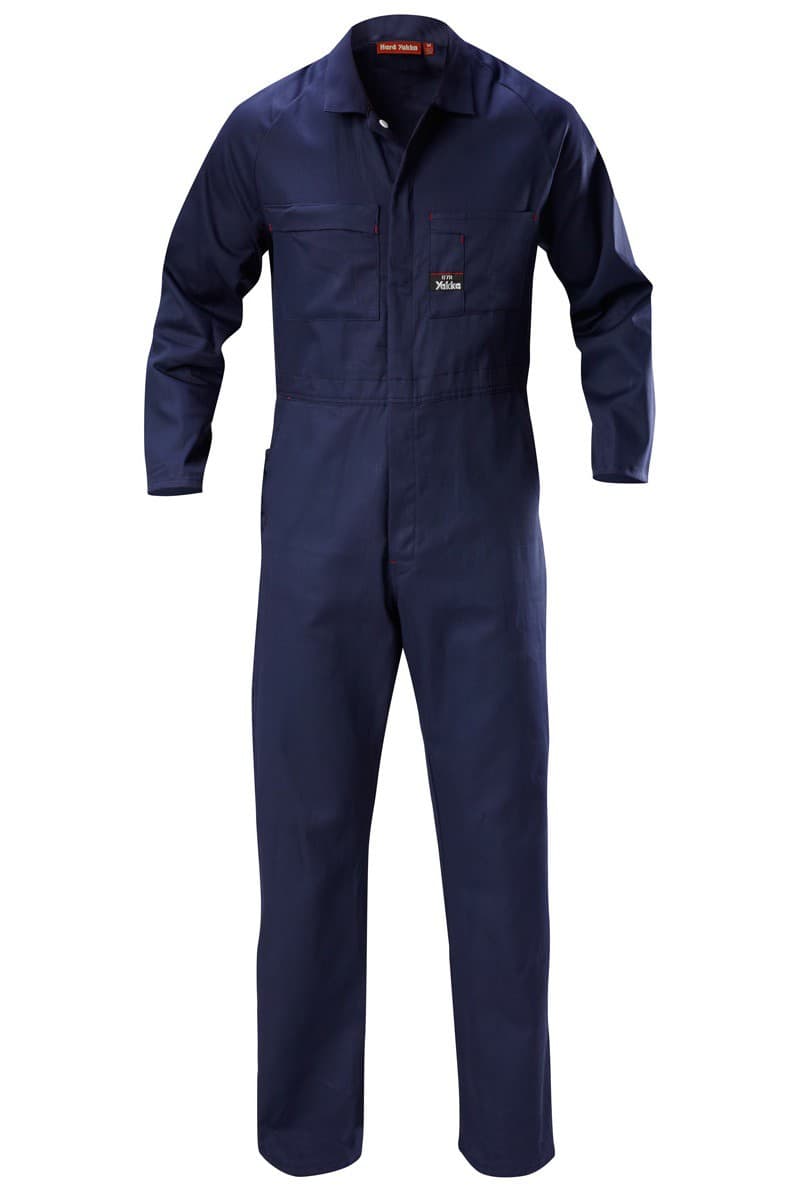 Hard Yakka Foundations Lightweight Cotton Drill Coverall (Navy)