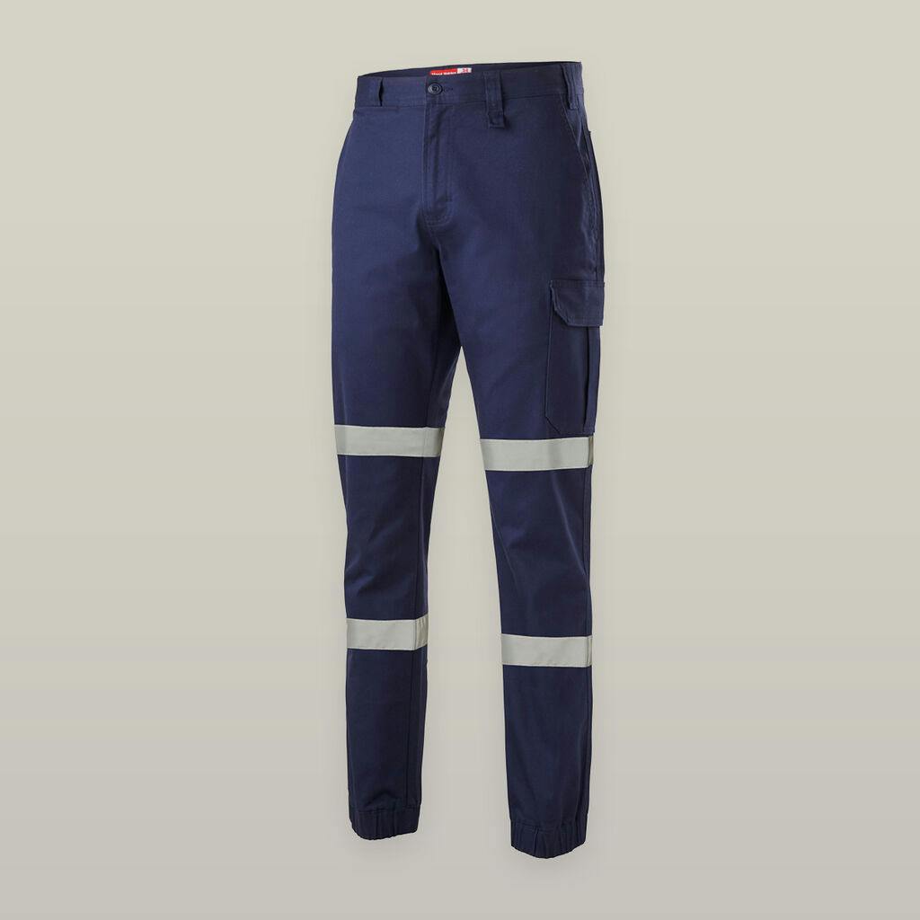 Hard Yakka Cargo Cuffed Pant with Tape (Navy)_0