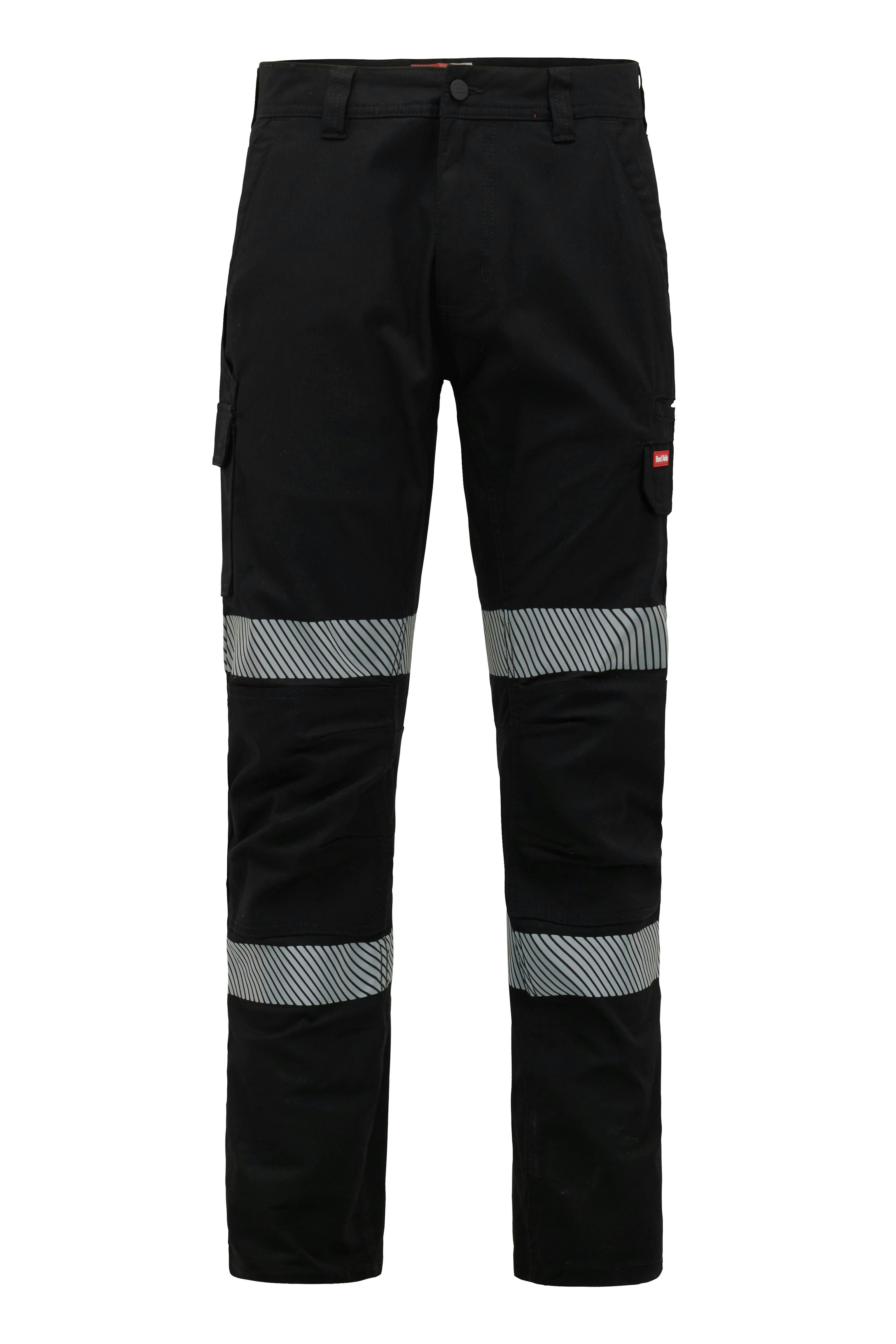 Hard Yakka Reflective Stretch Canvas Cargo Pant (Black)_0