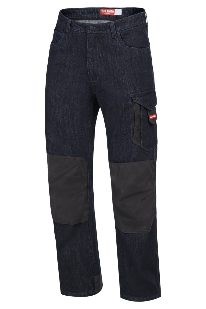 Hard Yakka Legends Cargo Jeans (Blue/Black/Charcoal)_0