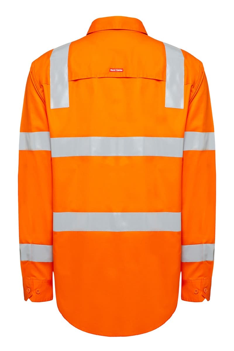 Hard Yakka Biomotion Hi-Visibility Shirt With Tape (Special Purpose Orange)_1