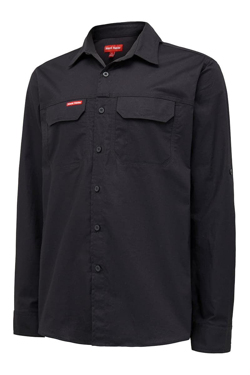 Hard Yakka Flex Ripstop Shirt (Charcoal)