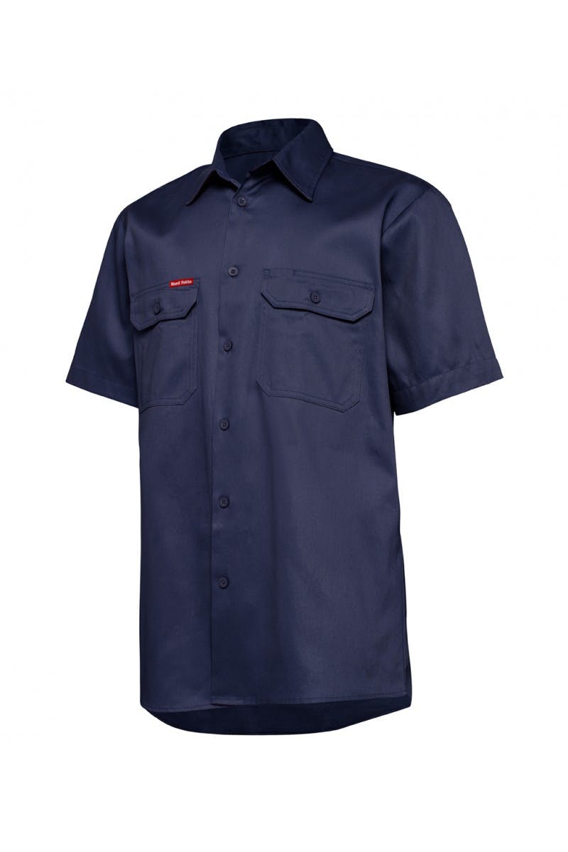 Hard Yakka S/Sl L/Weight Drill Ventilated Shirt (Navy)