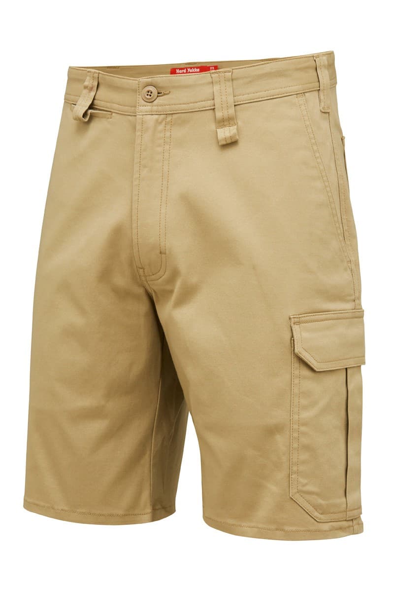 Hard Yakka Basic Stretch Drill Cargo Short (Khaki)