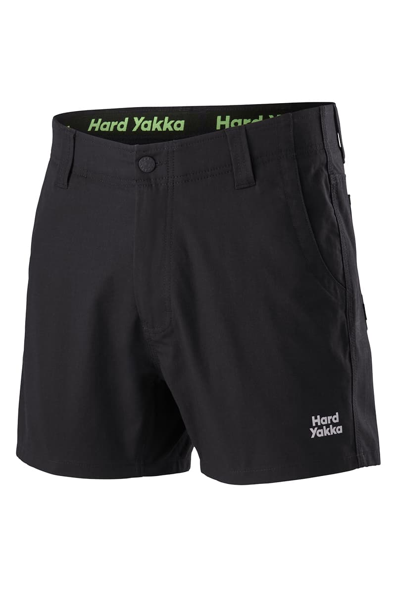 Hard Yakka Mens Raptor Short Shorts (Black)