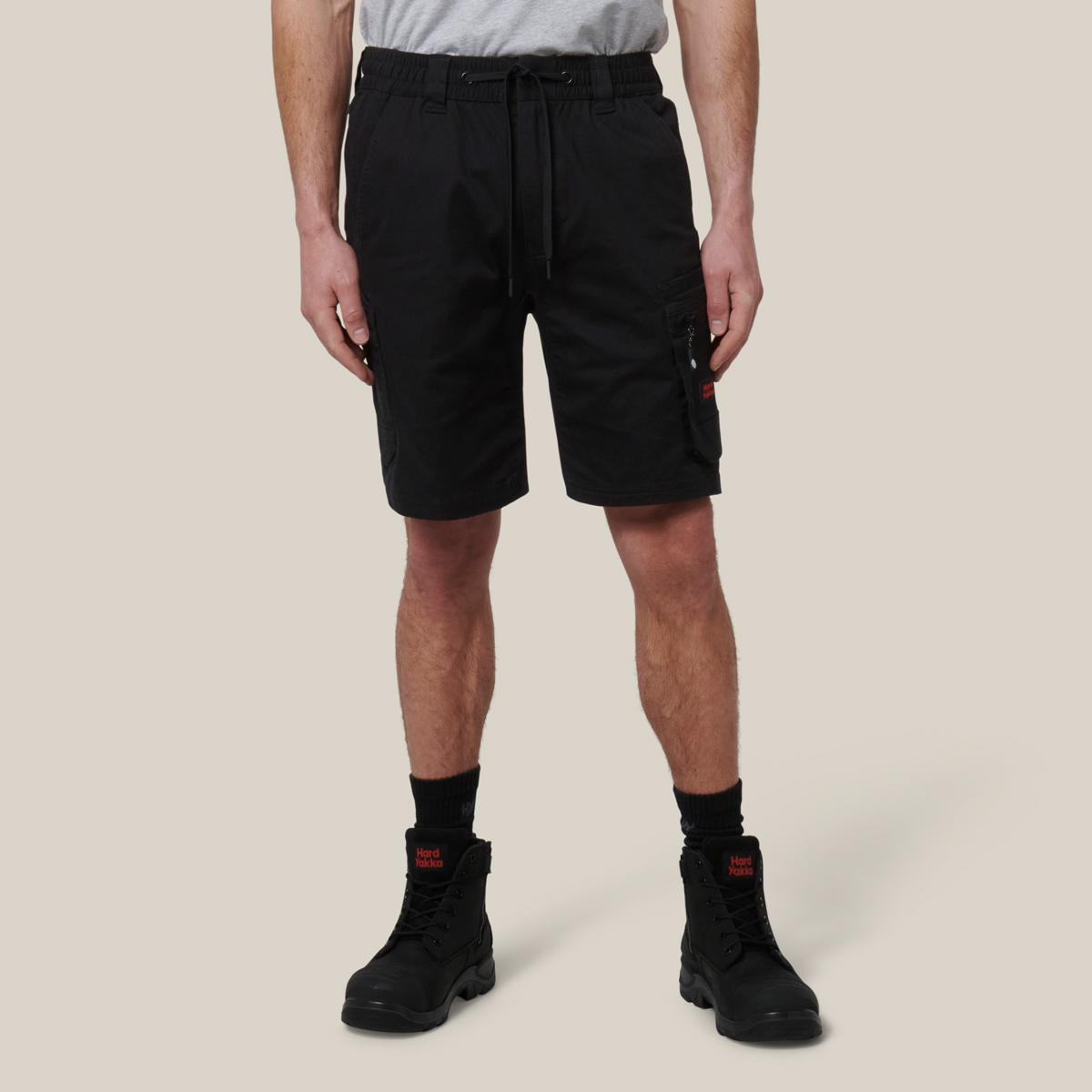 Hard Yakka Mens Toughmaxx Mid Shorts (Black)_1