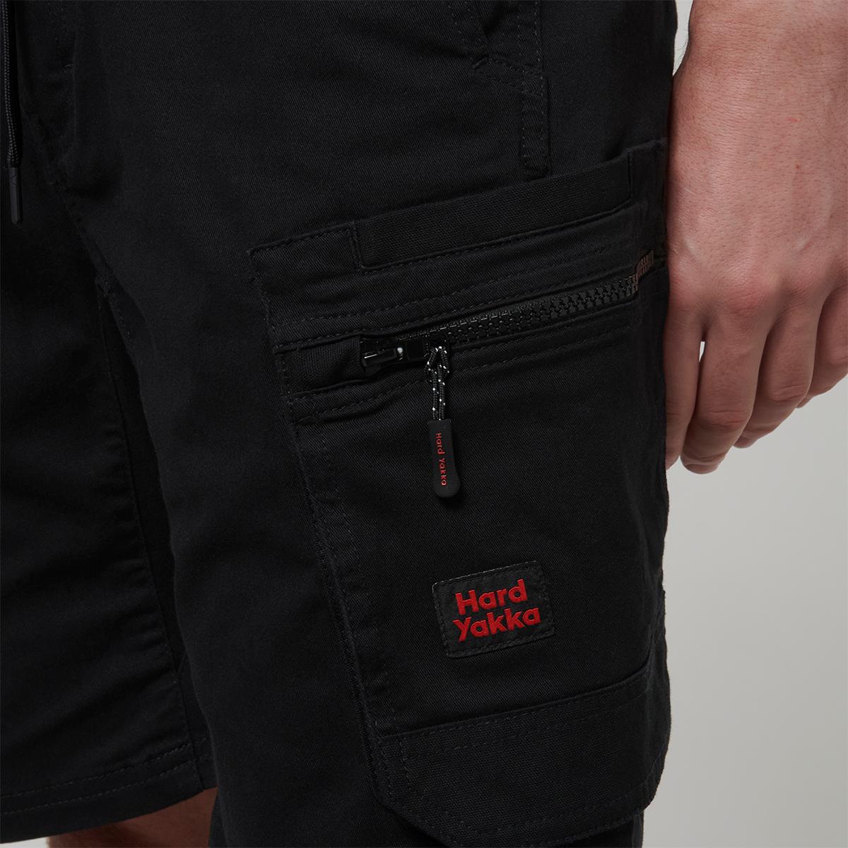 Hard Yakka Mens Toughmaxx Mid Shorts (Black)_4