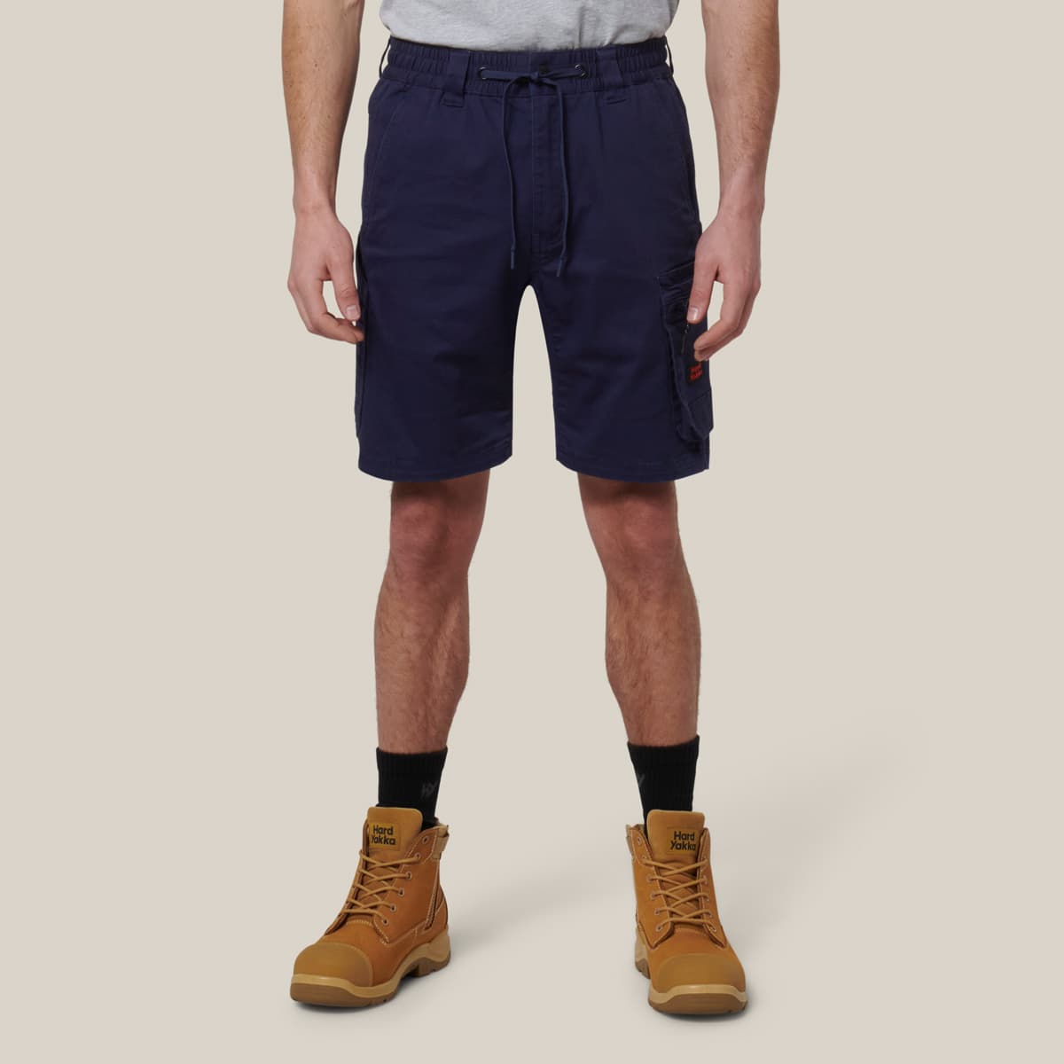 Hard Yakka Mens Toughmaxx Mid Shorts (Navy)