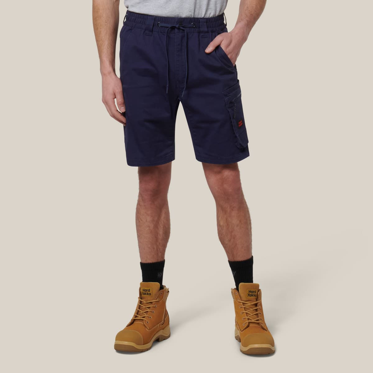 Hard Yakka Mens Toughmaxx Mid Shorts (Navy)_1