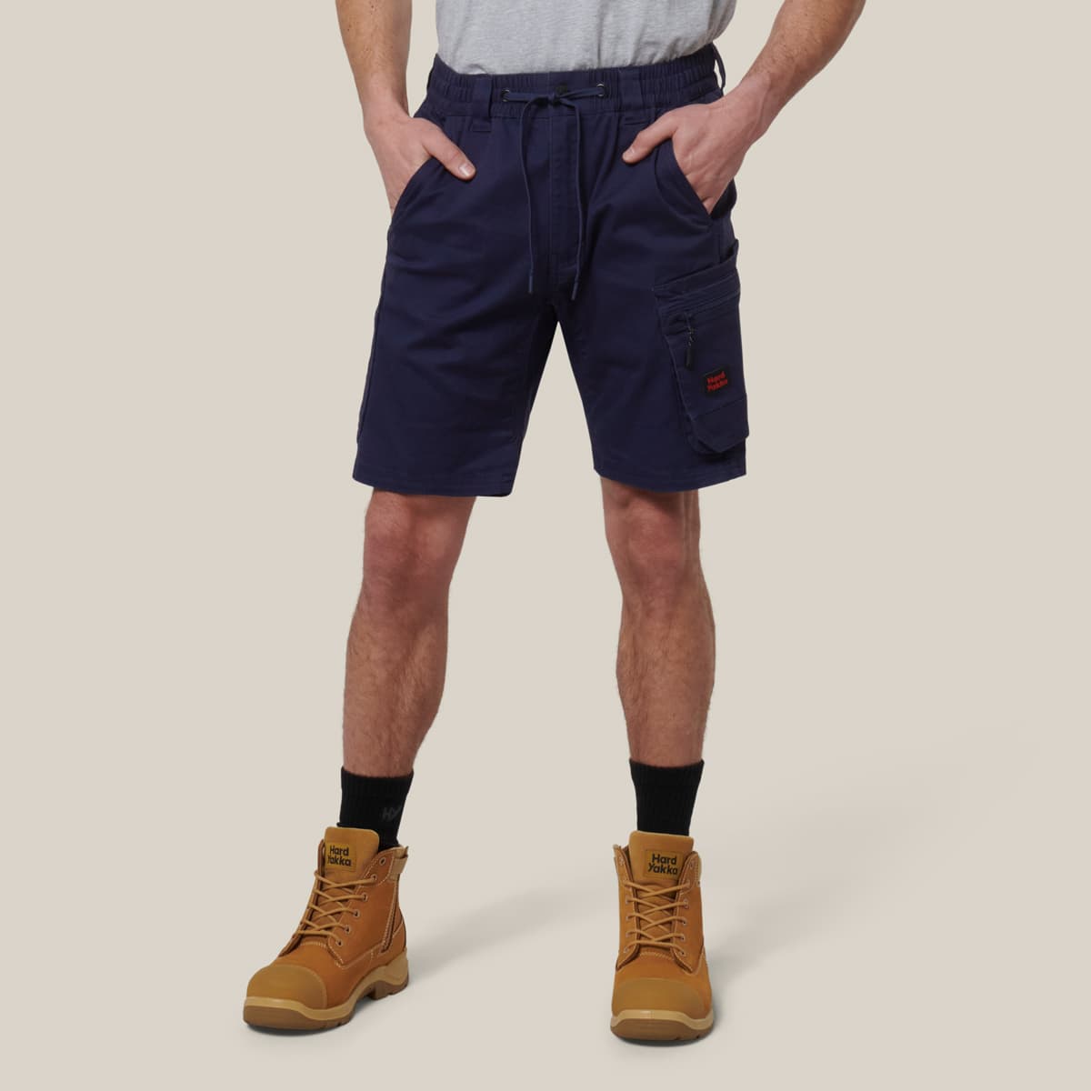 Hard Yakka Mens Toughmaxx Mid Shorts (Navy)_2