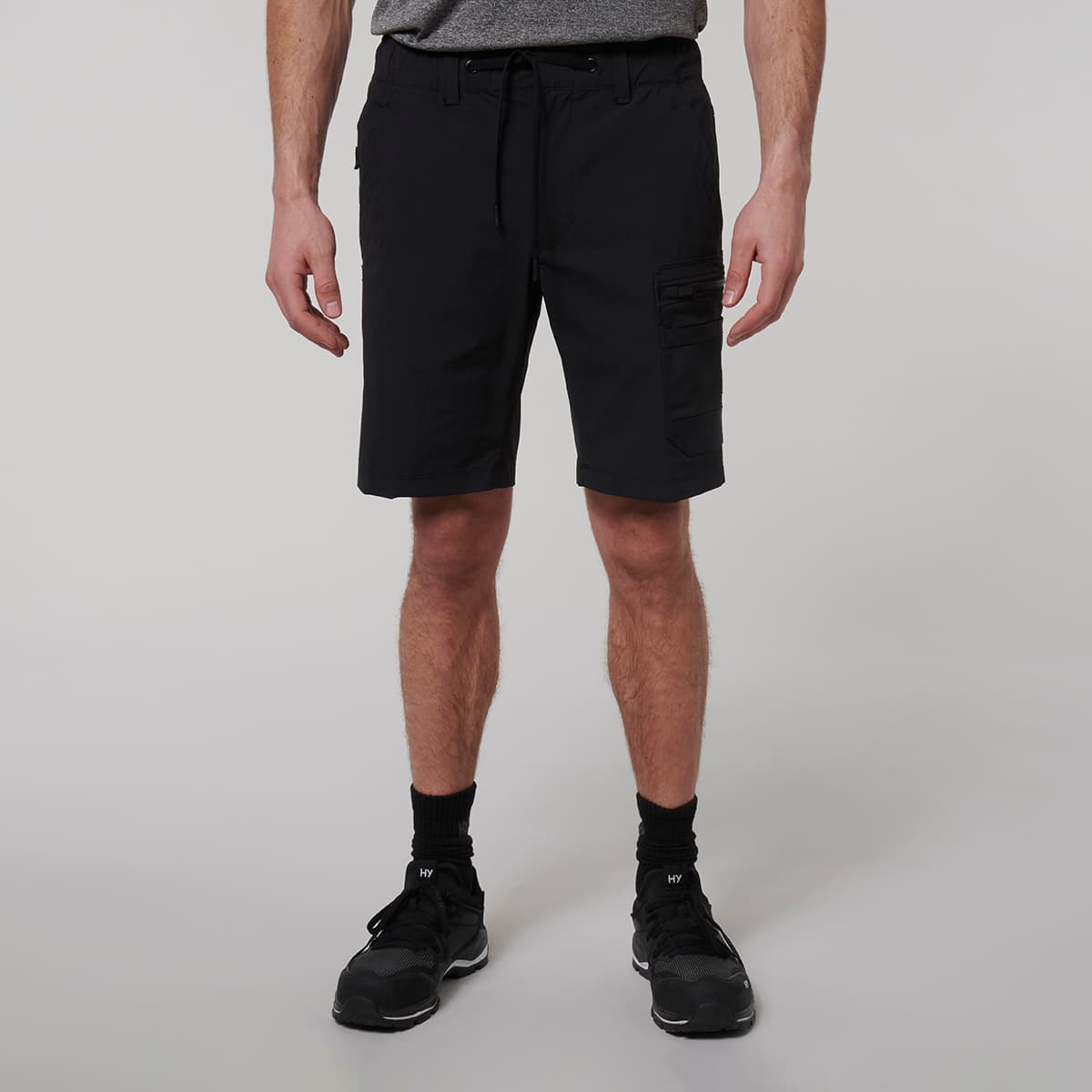Hard Yakka Mens X Mid Shorts (Black)