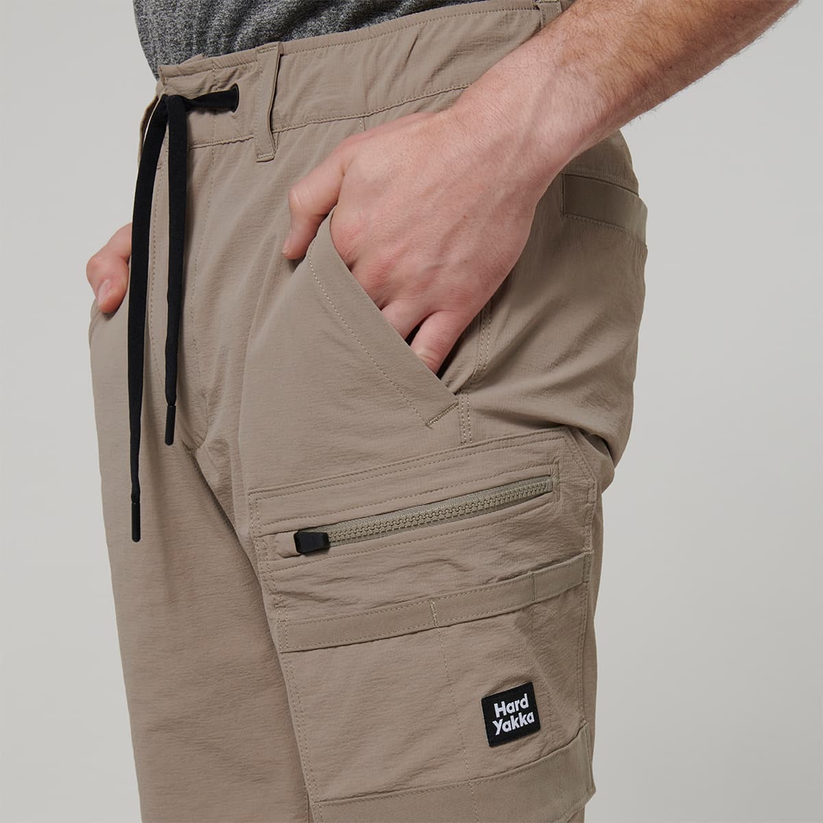 Hard Yakka Mens X Mid Shorts (Desert)_7