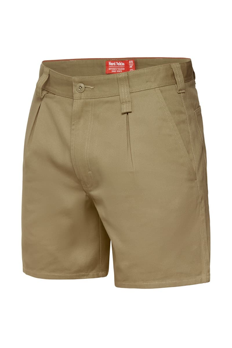 Hard Yakka Drill Short With Belt Loops (Khaki)