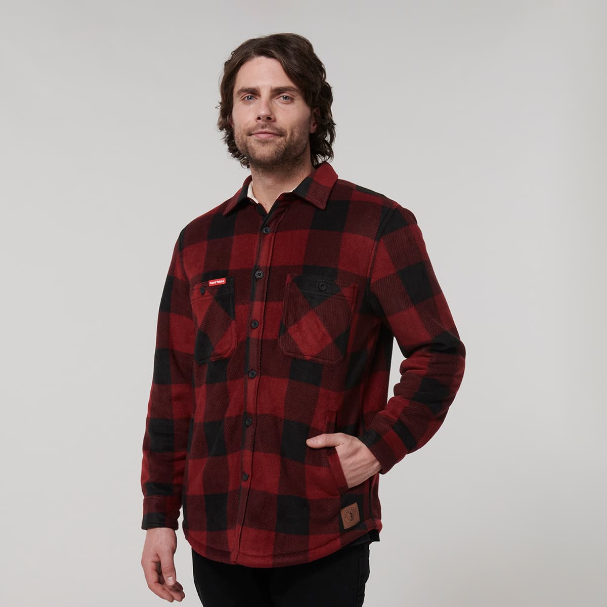 Hard Yakka Legends Sherpa with Beanie (Burgundy)_4